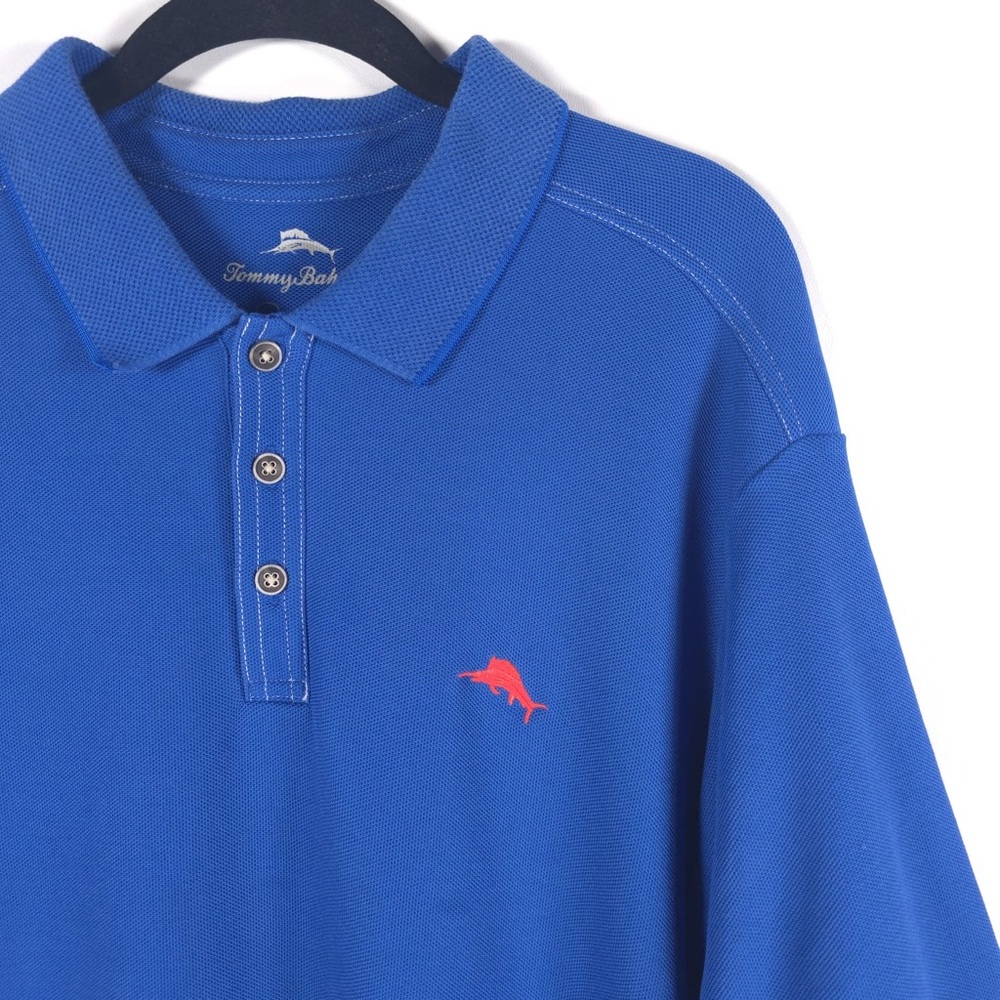 TOMMY BAHAMA‎ SUPIMA COTTON Short Sleeve Polo Shirt Size LARGE